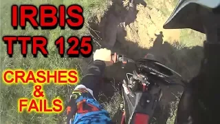 Жестокие падения на питбайках Ирбис ТТР 125 BIG CRASHES on pitbikes!