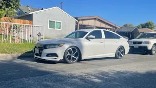 Coilovers install on honda accord 2018-2022 10th gen accord tein flex z coilovers
