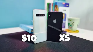 Iphone Xs VS Samsung S10 2022 Speed Test Comparison