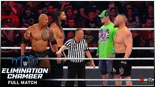FULL MATCH — Roman Reigns vs. Brock Lesnar vs. The Rock vs. John Cena - WWE Elimination Chamber 2023
