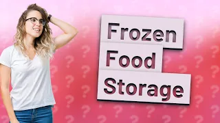 How do you store frozen food in a car?