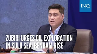 Zubiri urges oil exploration in Sulu Sea, Benham Rise