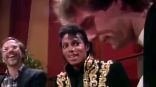 MJ and Huey Lewis - We are the World set