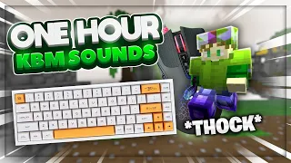 1 HOUR | Bedwars Keyboard and Mouse Sounds