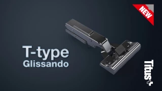 Titus | T-type soft close concealed hinge