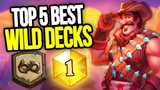 Top 5 BEST WILD DECKS to get LEGEND! | Hearthstone Meta