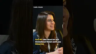 🇵🇰Sana Mir talks about her first International Wicket 😃 #ytshorts