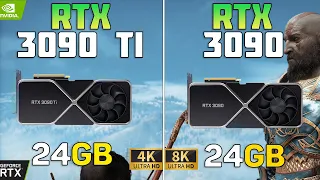 RTX 3090 Ti vs RTX 3090 - 4K and 8K Gaming Test