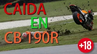 impresionante caída en moto  CB 190R - la peor caída !!1 :(
