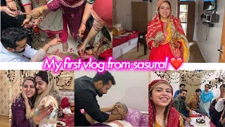 Sasural se 1st vlog ❤️🤲🏽 | saba khalid| #sabasunnykishaadi #sabakishadi