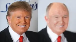 Donald Trump Photoshop Makeover - Removing Hair & Tan