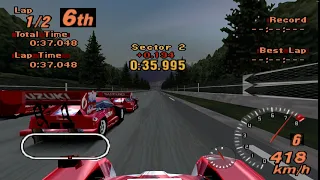 Gran Turismo 2 - Toyota GT-One '99 Vs 5 Suzuki Escudo - Test Course - Duckstation - 60 fps