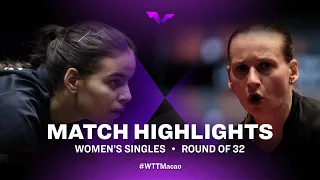 Highlights | Mariam Alhodaby vs Hana Matelova | WS R32 | WTT Champions Macao 2022