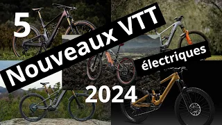 5 nouveaux VTT électriques 2024 / 5 new electric mountain bikes for 2024