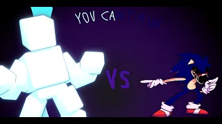You cant run but its a sonic.exe and scott cover: vs sonic.exe 2.0 cover