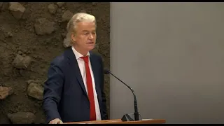 Inbreng Geert Wilders bij het debat over de verkiezingsuitslag