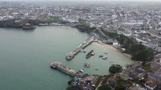 Newquay From Above In 4K, December 2022