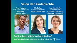 Salon der Kinderrechte I Folge 18: "Sollten Jugendliche wählen dürfen?"