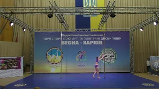 Стонаева Полина Stonaieva Polina Открытый чемпионат по поул спорту 2019