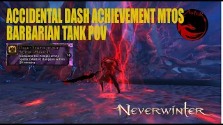 Neverwinter - MTOS Dash Achievement - Barbarian Tank POV