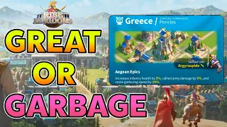 Greece Civilization Breakdown - Commanders, Buffs, and Units | Rise of Kingdoms