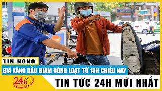 Chiều 1/12 giá xăng dầu trong nước giảm còn hơn 21.000 đồng/lít, xăng E5 RON-92 giảm 1-000 đồng/lít