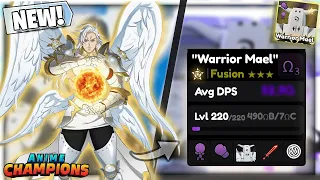 🥊Showcasing *NEW* WARRIOR FUSION "Mael" in Anime Champions Simulator