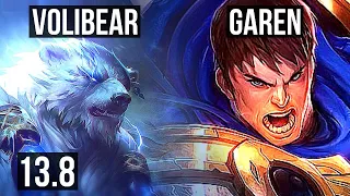 VOLI vs GAREN (TOP) | 6/0/4, Dominating | KR Diamond | 13.8