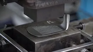 Process of making a golf club. A world-renowned golf club factory in Japan