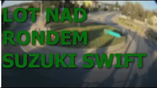 LOT NAD RONDEM SUZUKI SWIFT W RĄBIENIU