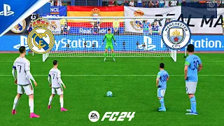 RONALDO V MESSI ! FC 24 MANCHESTER CITY VS REAL MADRID ! PENALTY SHOOTOUT SUPER CUP FINAL