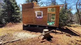 Building Our Dream 10x20 Off Grid Tiny Cabin Debt Free In Nova Scotia PT5