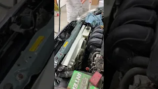 Cleaning the engine bay with steam
