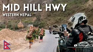 This road: H18 Mid Hill Hwy | Motorcycle Expedition | NEPAL | Subtitles PL EN [S2E3]