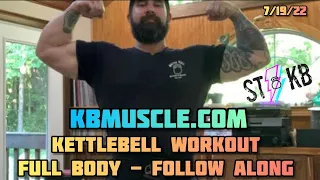 Full Body KETTLEBELL WORKOUT Follow Along : Kettlebell Swings, Squat Complex and Core 71922