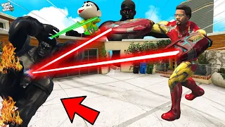 GTA 5: BLACK FRANKLIN BECOME IRONMAN AND KILLED KILL BLACK HULK in GTA 5! (GTA 5 mods)