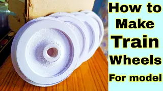 How to make train wheels for model trains realistic