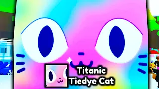 I Got HATCHED TITANIC TIEDYE CAT in Pet Simulator X..