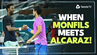 INCREDIBLE ENTERTAINMENT In Carlos Alcaraz vs Gael Monfils | Miami 2024 Highlights