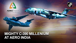 Aero India 2023: Brazil’s Embraer showcases C-390 Millennium transport aircraft