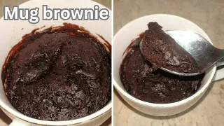 2-Minute Chocolate Brownie in Microwave (Eggless) | Mug Brownie