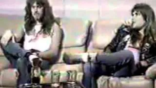 1982 11 20   Steve Harris and Bruce Dickinson Interview Sounds   Sydney, Australian TV