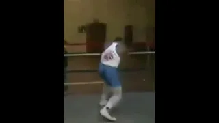 15 Year Old Mike Tyson Shadow Boxing Crazy speed and movement
