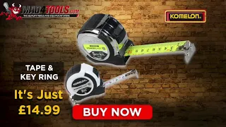 Komelon PowerBlade 5m & 2m Key Ring Tape Measure Set