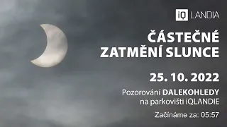 Živě: Částečné zatmění Slunce 25. 10. 2022