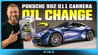 Porsche 911 992 Carrera Oil Change DIY + RESET THE OIL LIGHT