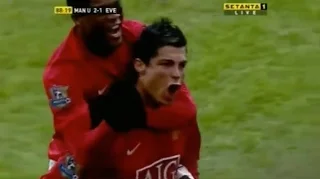 Cristiano Ronaldo vs Everton Home (English Commentary) 07-08 by Hristow