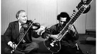 Jugalbandi between Pandit Ravi Shankar and Yehudi Menuhin.