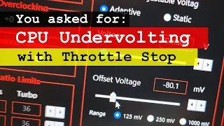 ThrottleStop on my Thinkpads | CPU undervolting and Speed Shift for T480, T580/P52s, W550s, and T15g