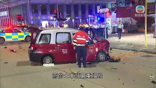 香港新聞｜無綫新聞｜26/05/2024 要聞｜旺角兩車相撞2死3傷 電單車上兩人飛彈至行人路上送院後證實死亡｜TVB News